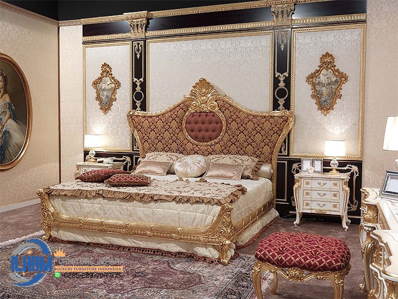 Tempat Tidur Classic Modern, Bedroom Luxury, Bedrrom Set Classic, Model Tempat Tidur Mewah, Tempat Tidur Ukiran, Kamar Tidur Minimalis, Kamar Set