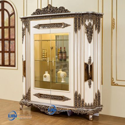 Bufet Lemari Hias, Lemari Hias Kaca, Lemari Hias Kayu Jati, Lemari Hias Klasik, Lemari Hias Mewah, Lemari Hias Minimalis, Lemari Hias Ruang Tamu, Lemari Hias Sudut, Lemari Hias Terbaru, Lemari Hias TV, Model Lemari Sudut, Lemari Hias, Golden House Lemari Hias Mewah Sultan Ukir Jepara Klasik