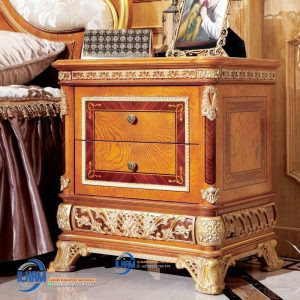 Nakas Tempat Tidur Jati Klasik Mewah Ukir Jepara Terpopuler