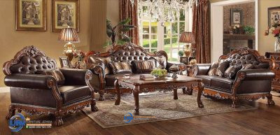 Furniture Luxury, Furniture Mewah, Living Room, Ruang Tamu, Ruang Tamu Mewah, Sofa Tamu Klasik, Sofa Tamu Mewah, Harga Sofa Tamu, Desain Sofa Tamu, Kursi Sofa Tamu, Sofa Tamu Jok Kulit Mewah Kayu Jati Exlusive