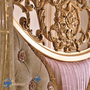 Custom Ukir Jepara Tempat Tidur Mewah Kanopi Kerajaan