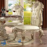 Jual Kursi Makan Ukir Mewah Eropa Style 4 Kursi, meja makan 6 dudukan, meja makan elegan, meja makan gold, meja makan jepara, meja makan kayu jati, meja makan king gold, meja makan klasik, meja makan mewah 4 dudukan, meja makan mewah bundar