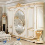 Lemari Pakaian Set Tempat Tidur Klasik Kamar Pengantin