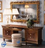 Meja Rias Set Tempat Tidur Mewah Klasik Kemegahan Gaya Italia