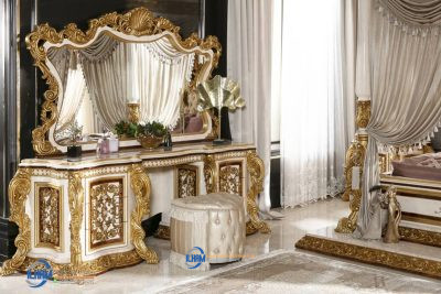 Set Meja Rias Kamar Tidur Klasik Kemewahan Turki Orkide