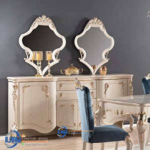 Bufet Hias Mewah Elegan Classic Dining Room Set