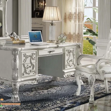 Desain Meja Kantor Klasik, Desain Ruang Kantor Direktur, Kursi Direktur, Kursi Kantor, Kursi Ruang Rapat, Meja Kantor Direktur, Meja Kantor Direktur Minimalis, Meja Kantor Ikea, Meja Kantor Informa, Meja Kantor Jati, Meja Ruang Direktur, Meja Ruang Rapat, Ruang Kerja, Kursi Meja Kerja Kantor Executive White Finish Klasik Mewah