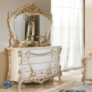 Vittoria Bedroom Meja Rias Set Tempat Tidur Klasik Turki Mewah