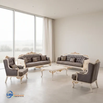 1 Set Sofa Tamu Klasik Mewah Kremlin Ukir Jepara