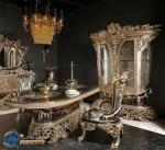 Custom Dining Set Meja Makan Taj Mahal Kemewahan Turkisme