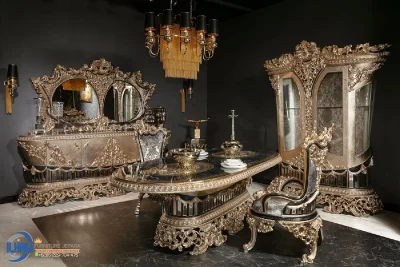 Dining Set Meja Makan Taj Mahal Kemewahan Turkisme