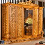 Lemari Pakaian Wardrobe Kamar Set Kayu Jati Klasik Carved Luxury