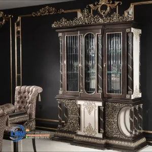 Lemari Hias Kaca Classic Ruang Makan Terbaru Gaya Turki