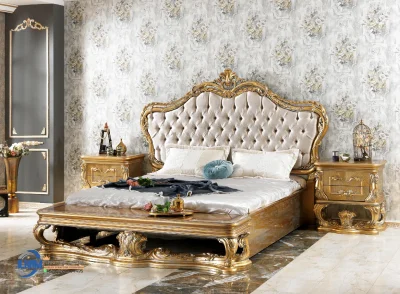 Bedroom Set Tempat Tidur Mewah Monaco Exclusive Classic Gold