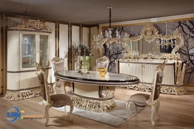 Meja Makan 6 Kursi Mewah Dining Room Sultan