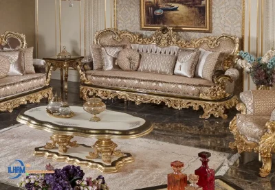 Model Sofa Mewah Luxury Carving Baroque Style