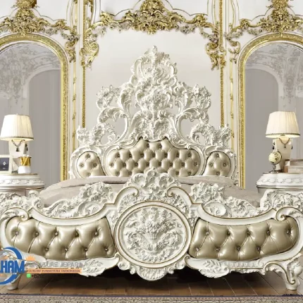 Tempat Tidur Kamar Set Klasik Modern Ukir Jepara Beautiful