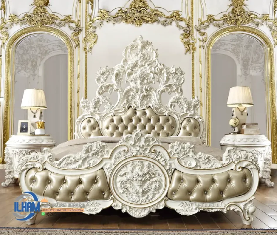 Tempat Tidur Kamar Set Klasik Modern Ukir Jepara Beautiful