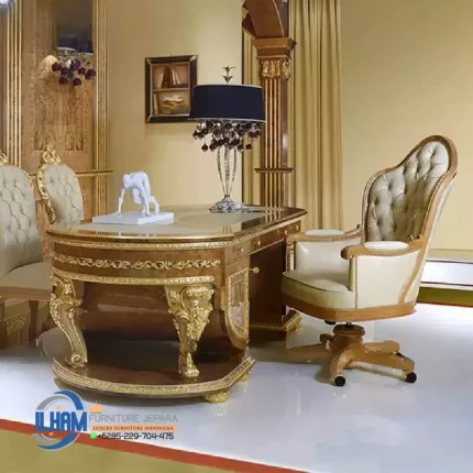 Kursi Meja Kerja Direktur Jati Klasik Jepara