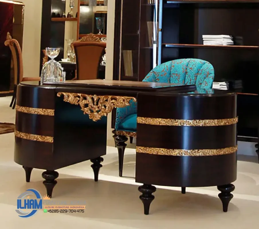 Model Meja Kantor Kayu Modern Luxury Home Office
