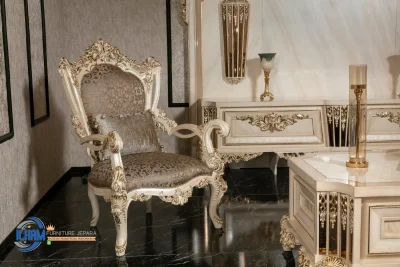 Sofa Kursi Jepara Mewah Klasik Ukir Gold Champagne