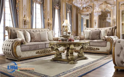 Sofa Kursi Tamu Jati Klasik Jepara Monarch