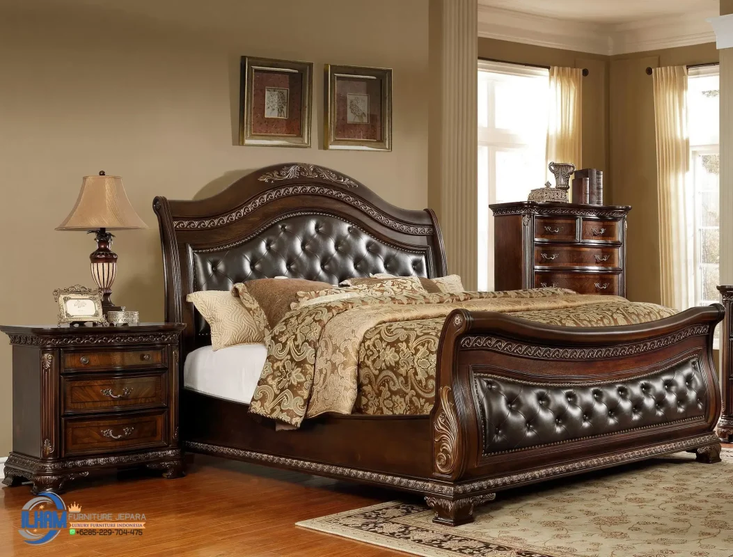 Jual Tempat Tidur Jati Ukir Jepara Classic Bedroom Set