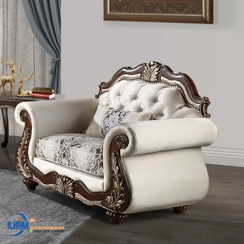 Kursi Sofa Jati Ruang Tamu Perkantoran