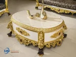 Meja Tamu Mewah Modern Gold Desain Turki