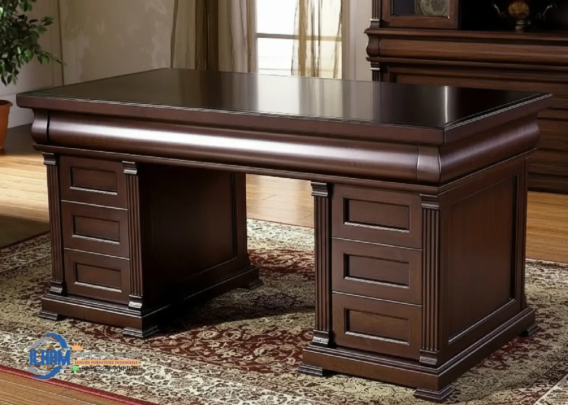 Model Meja Kantor Direktur Minimalis Jepara