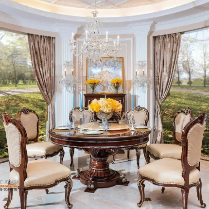 New Furniture Jepara Terbaru Meja Makan Jati Klasik Inspired