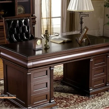 Set Meja Kantor Direktur Minimalis Jepara Terbaru