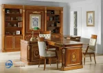 Set Meja Kerja Jati Klasik Pimpinan Perusahaan Modern Jakarta