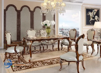 Model Meja Makan Mewah Ukir Jakarta Luxury Carving