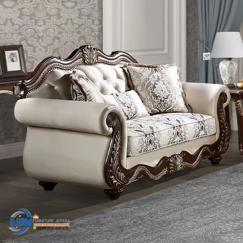 Sofa Jati Ruang Tamu Perkantoran