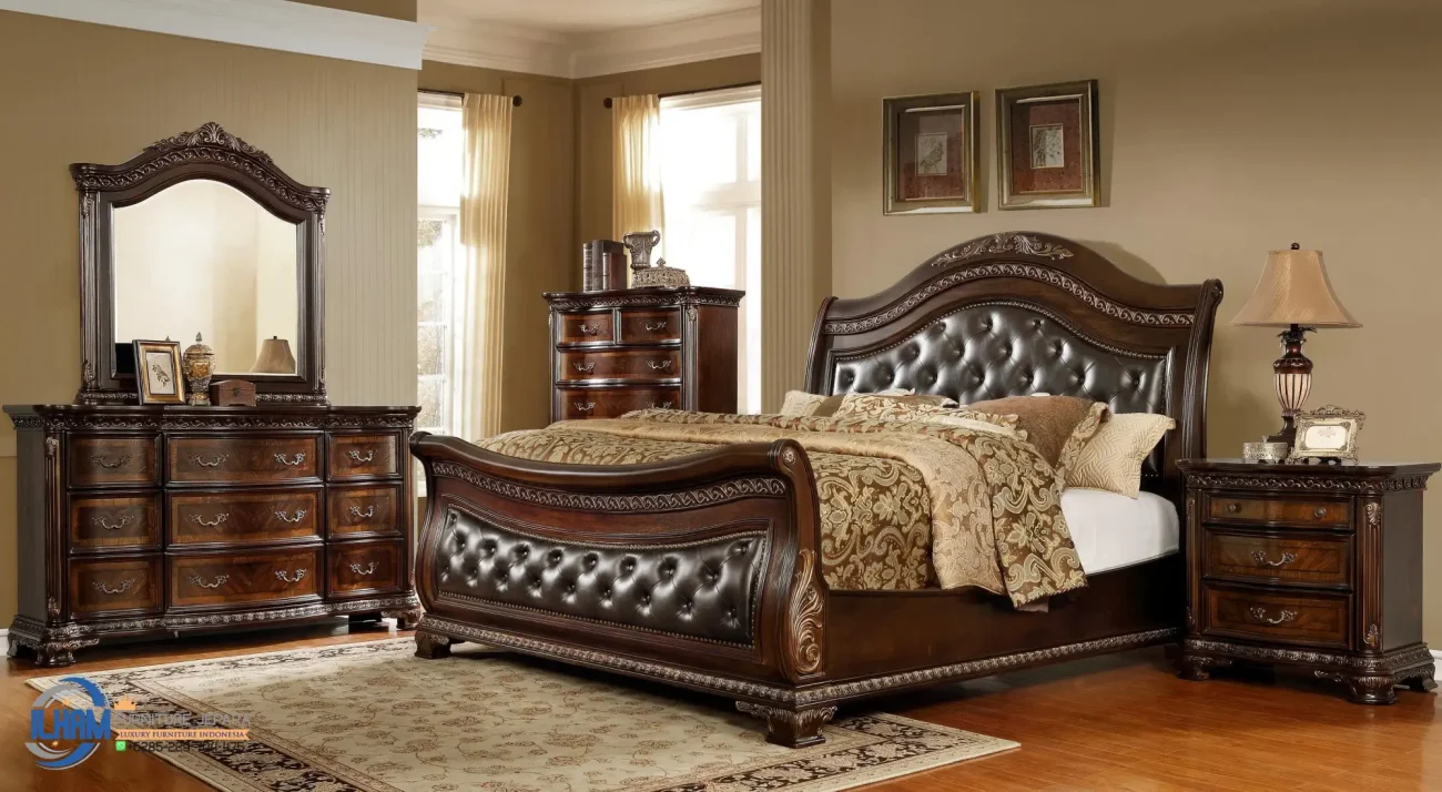 Tempat Tidur Jati Ukir Jepara Classic Bedroom Set