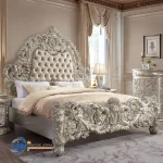 Tempat Tidur Klasik Jepara Synthetic Leather