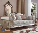Gaya Sofa Klasik Gold Champagne Style Mewah Modern
