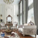 Gaya Sofa Ruang Tamu Klasik Gold Champagne Style Mewah Modern