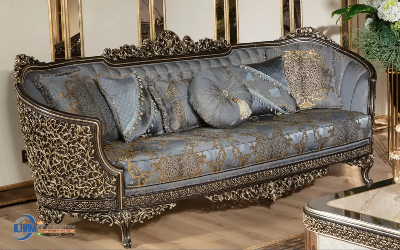 Interior Sofa Klasik Living Room White Duco Lagos