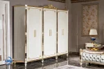 Lemari Wardrobe Mewah Modern Apartemen Santiago