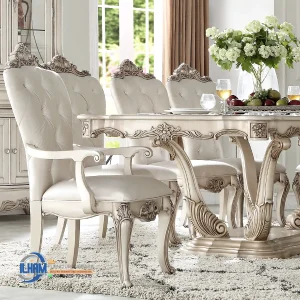 Model Kursi Makan Klasik Silver Champagne Terbaru