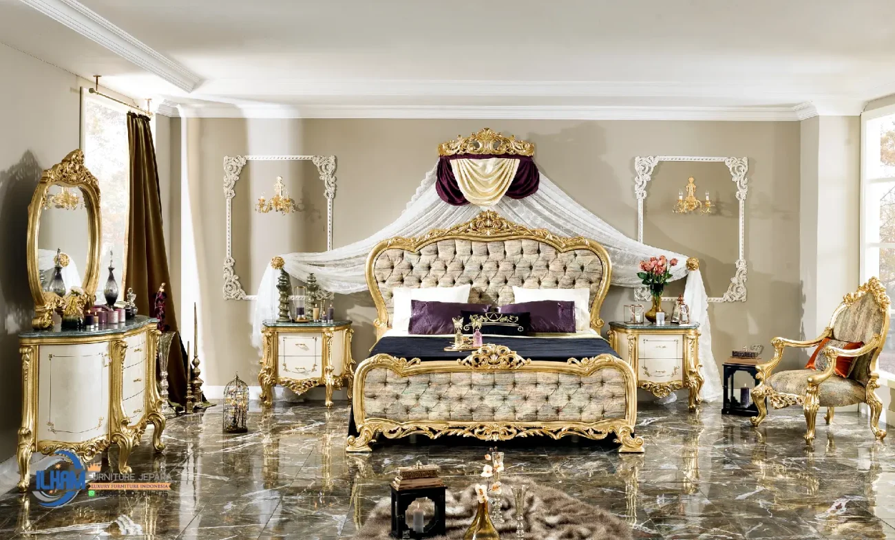 Set Kamar Tidur Exclusive Mewah Ukir Klasik Jepara