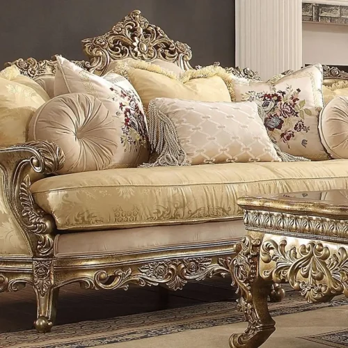 Sofa 3 Seater Mewah Klasik Jepara Ruang Tamu Gaya Eropa