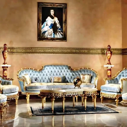 Sofa Tamu Klasik Baroque Living Room Italian Style