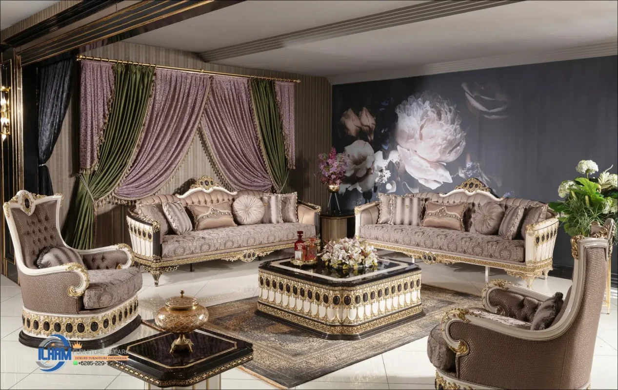 Style Sofa Tamu Klasik Terbaru Ukiran Jepara Original
