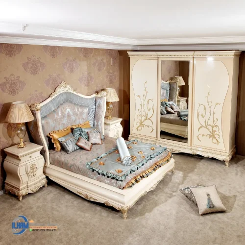 Jual Set Tempat Tidur Bedroom Klasik Putih Duco Itali