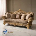 Kursi Sofa Tamu Mewah Golden Klasik Living Room