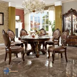 Meja Makan 8 Kursi Round Dining Table