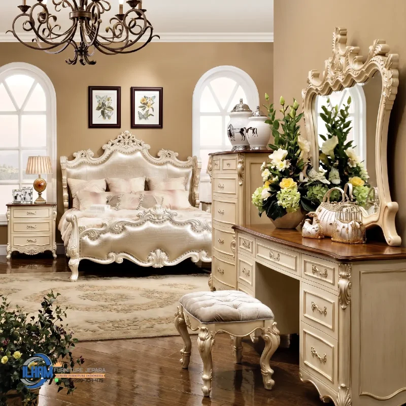Set Kamar Tidur Klasik Jepara Terbaru Ilham Furniture